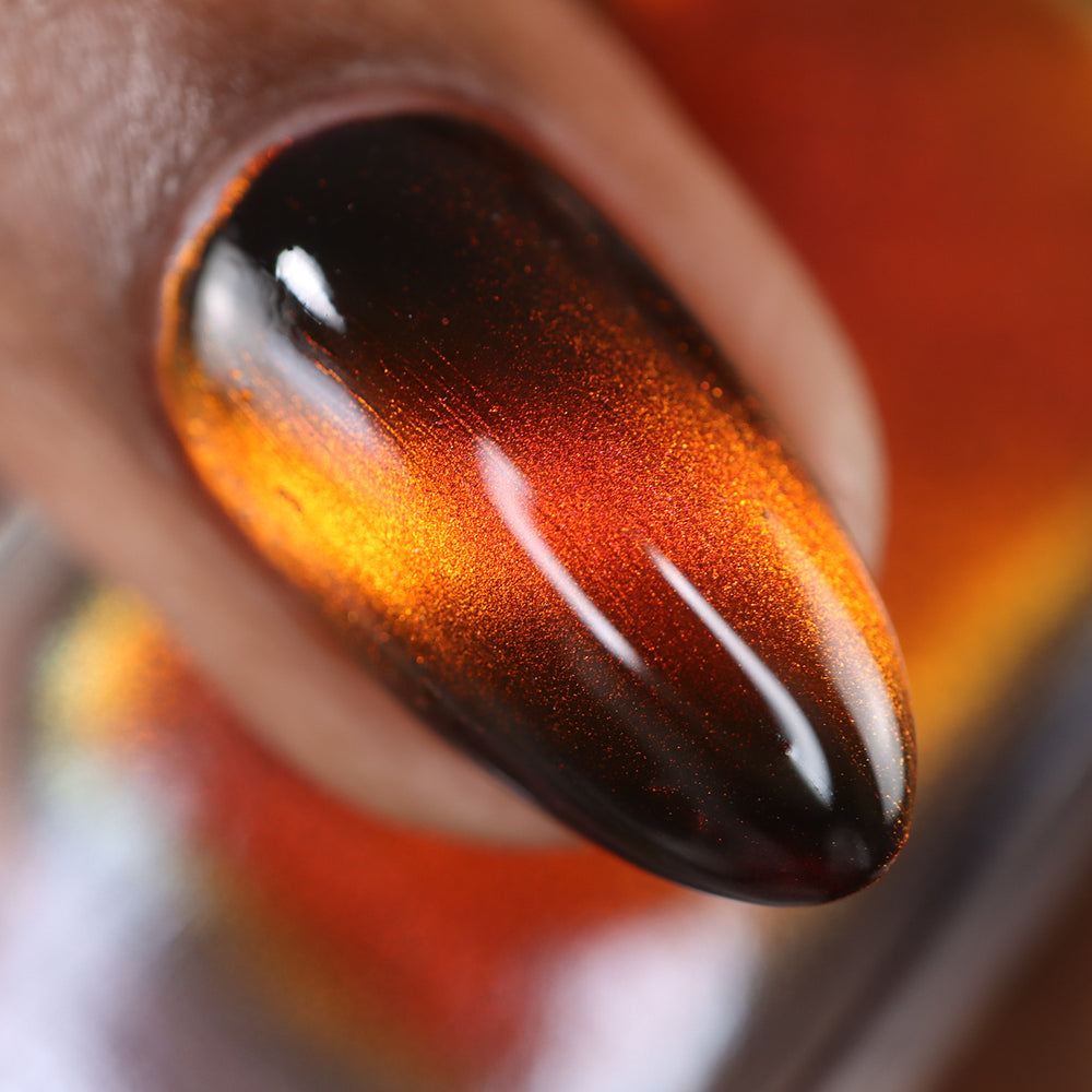 Fire Agate nail polish by Cosmic Polish