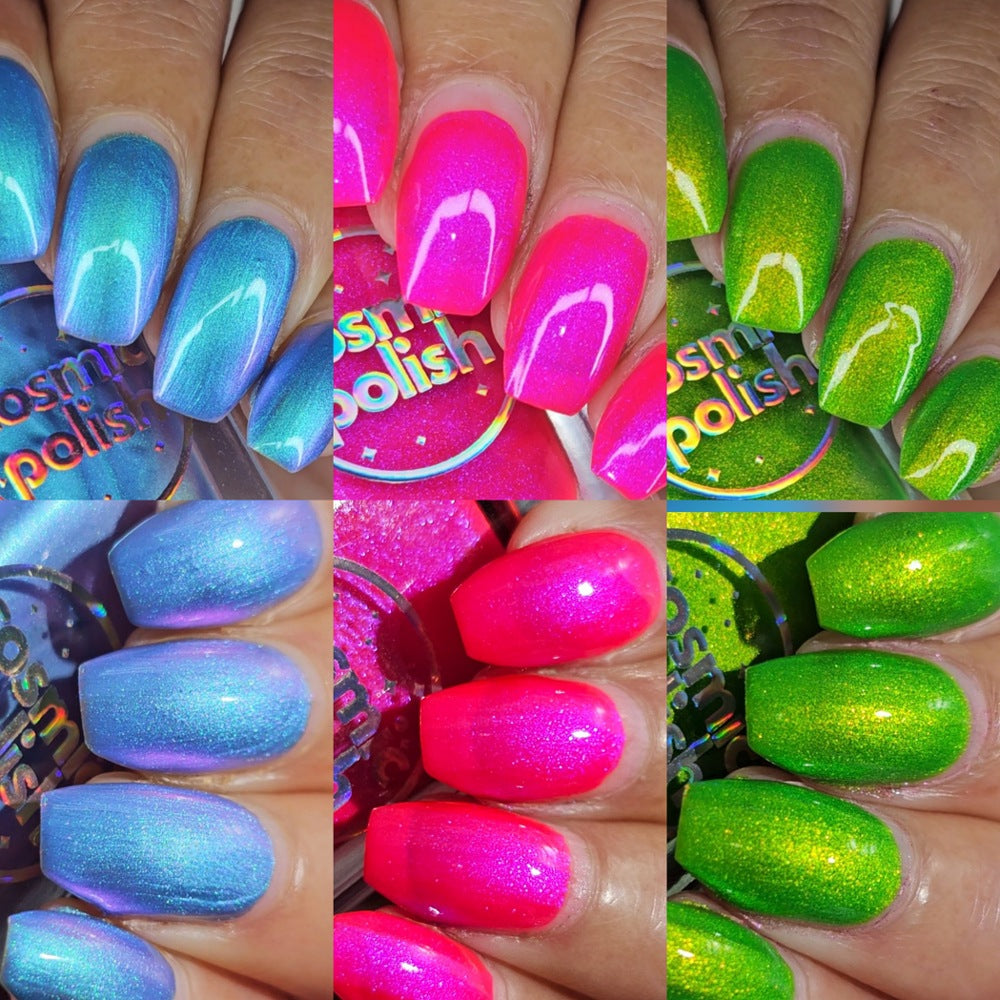 Light Show Trio nail polish bundle by Cosmic Polish
