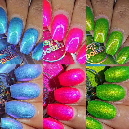 Light Show Trio nail polish bundle by Cosmic Polish