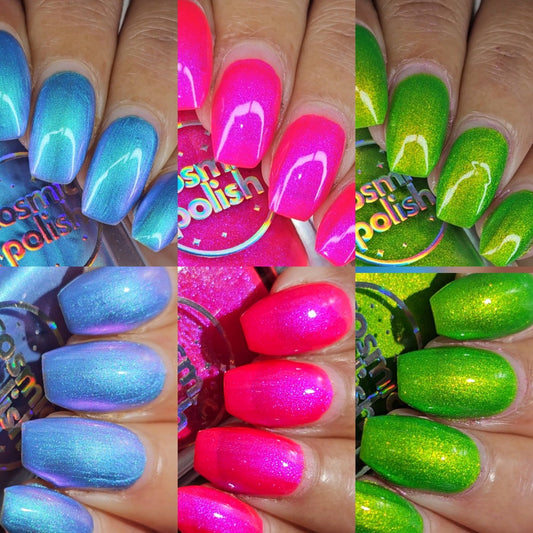 Light Show Trio nail polish bundle by Cosmic Polish