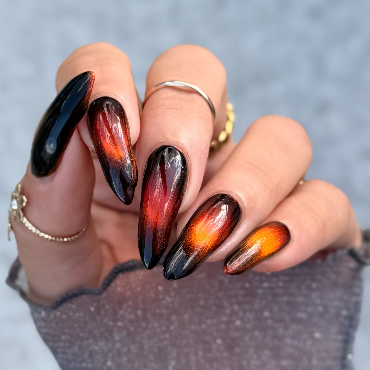 Firestones Trio nail polish bundle by Cosmic Polish