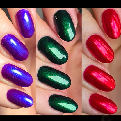 Crown Jewels Trio nail polish bundle by Cosmic Polish