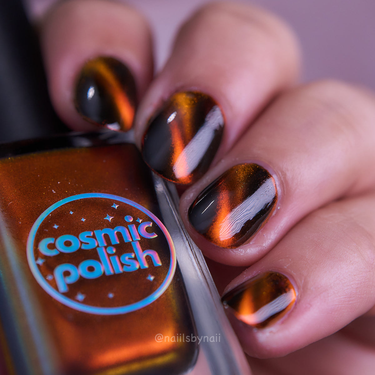 Fire Agate nail polish by Cosmic Polish