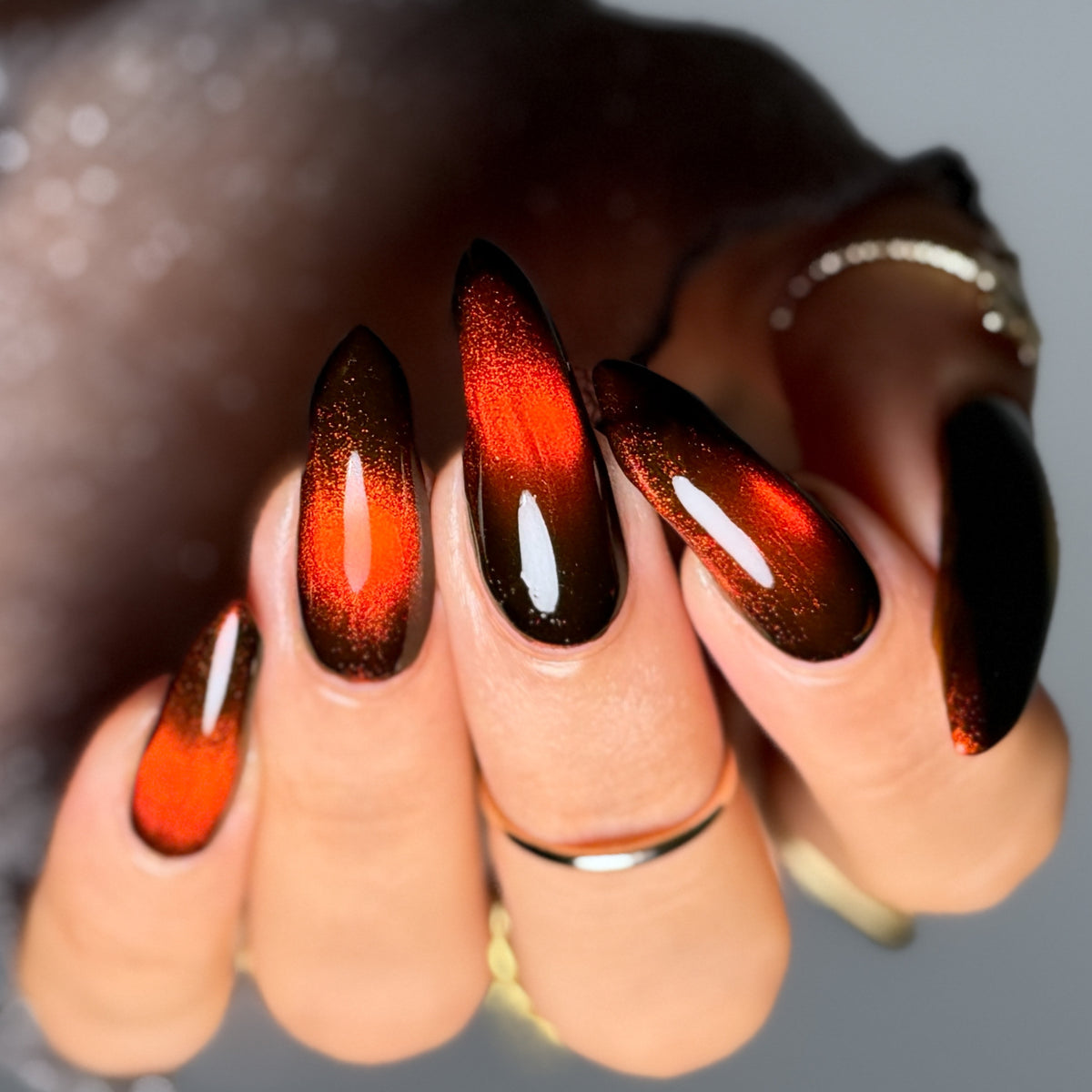 Fire Agate nail polish by Cosmic Polish