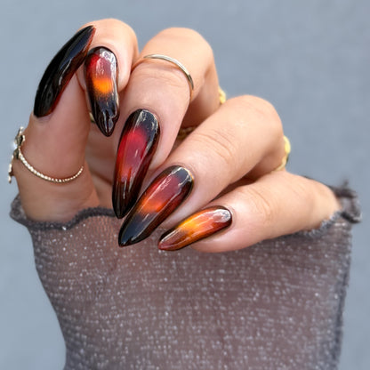 Fire Agate nail polish by Cosmic Polish