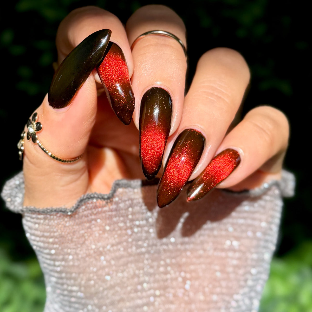 Fire Agate nail polish by Cosmic Polish
