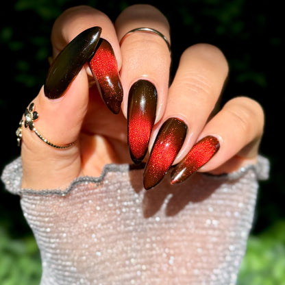 Fire Agate nail polish by Cosmic Polish