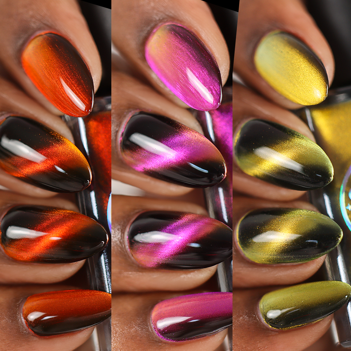 Firestones Trio nail polish bundle by Cosmic Polish