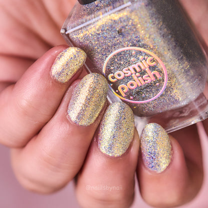 Gold Rush nail polish by Cosmic Polish