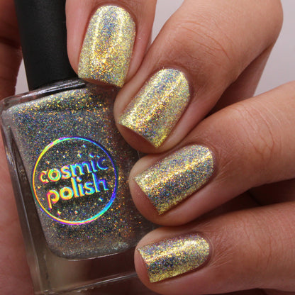 Gold Rush nail polish by Cosmic Polish