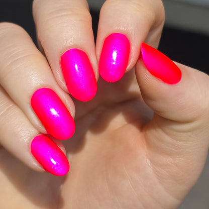 Neon Heart nail polish by Cosmic Polish