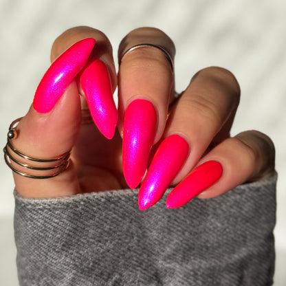 Neon Heart nail polish by Cosmic Polish