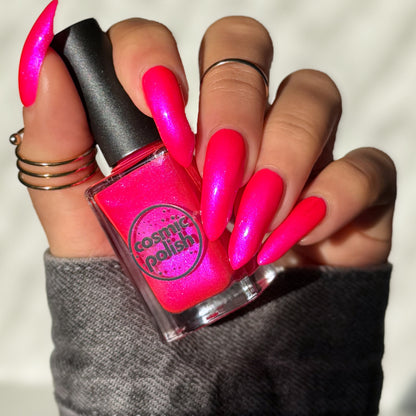 Neon Heart nail polish by Cosmic Polish