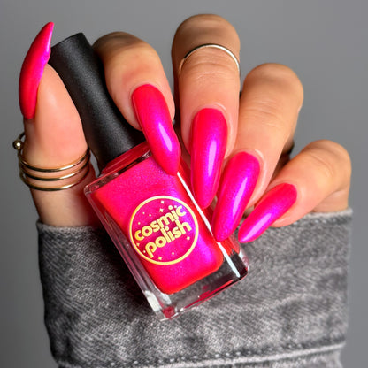Neon Heart nail polish by Cosmic Polish