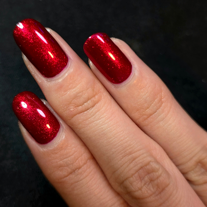 Ruby Remix nail polish by Cosmic Polish
