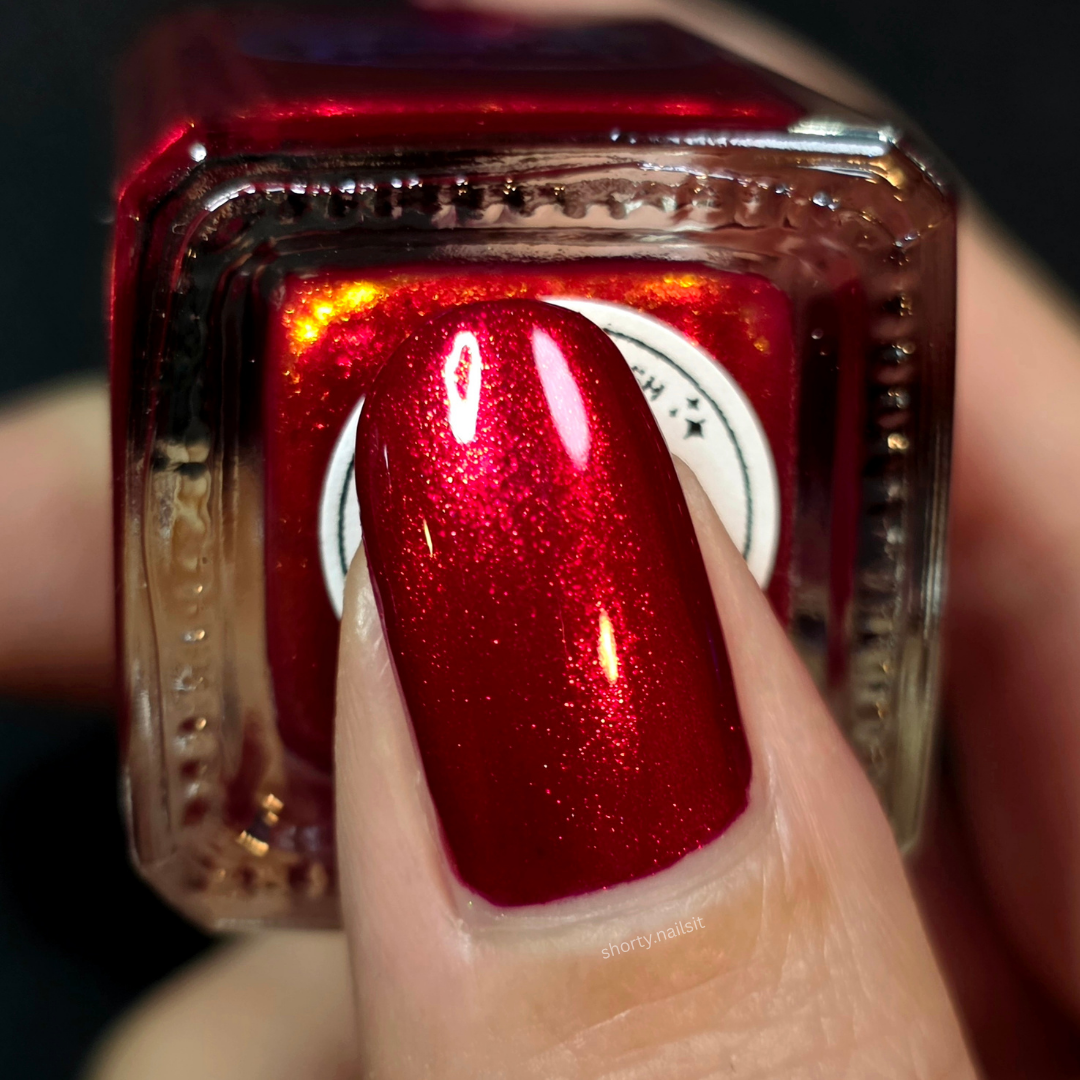 Ruby Remix nail polish by Cosmic Polish