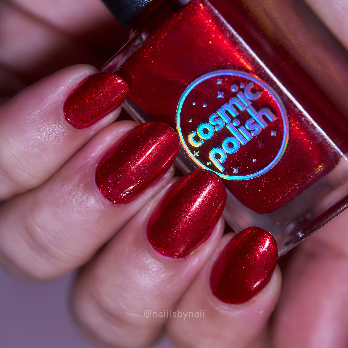 Ruby Remix nail polish by Cosmic Polish