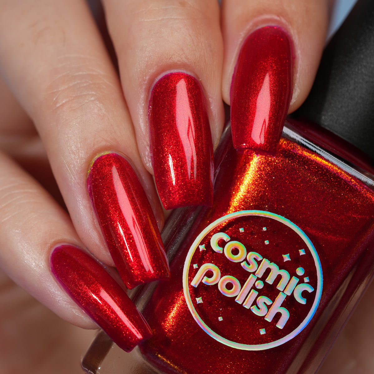 Ruby Remix nail polish by Cosmic Polish