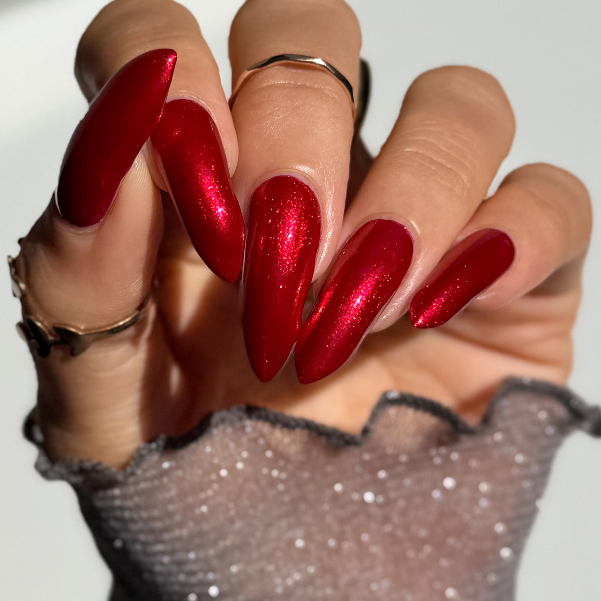Ruby Remix nail polish by Cosmic Polish