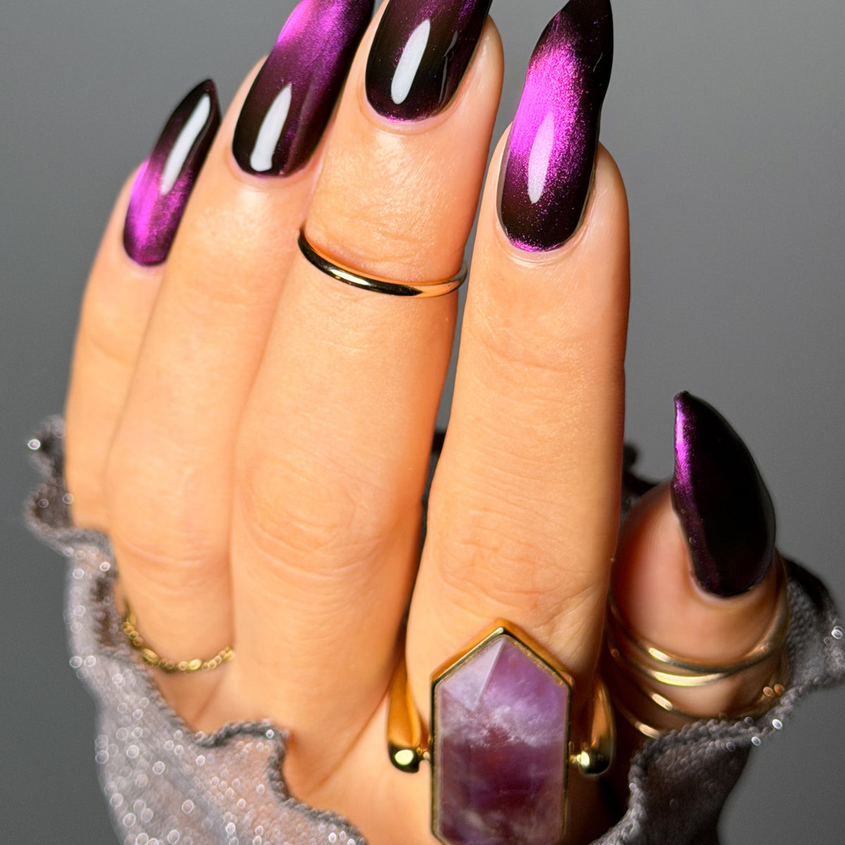 Star Garnet nail polish by Cosmic Polish