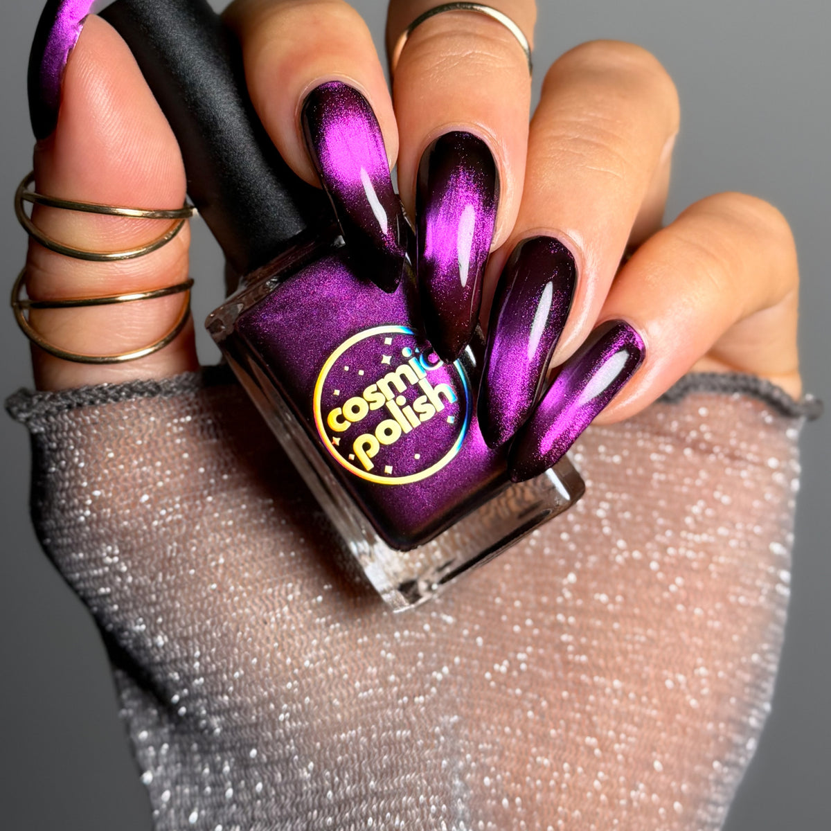 Star Garnet nail polish by Cosmic Polish