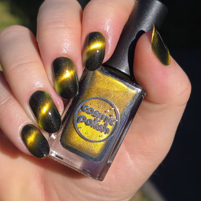 Tiger's Eye nail polish by Cosmic Polish