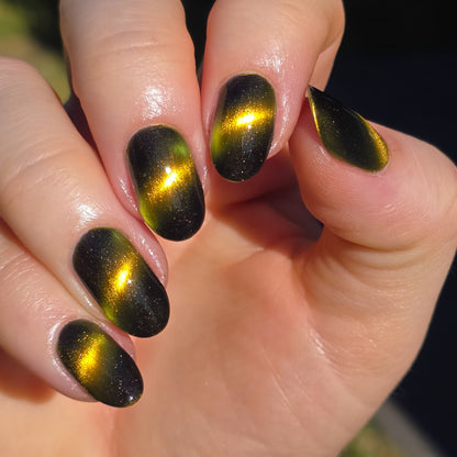 Tiger's Eye nail polish by Cosmic Polish