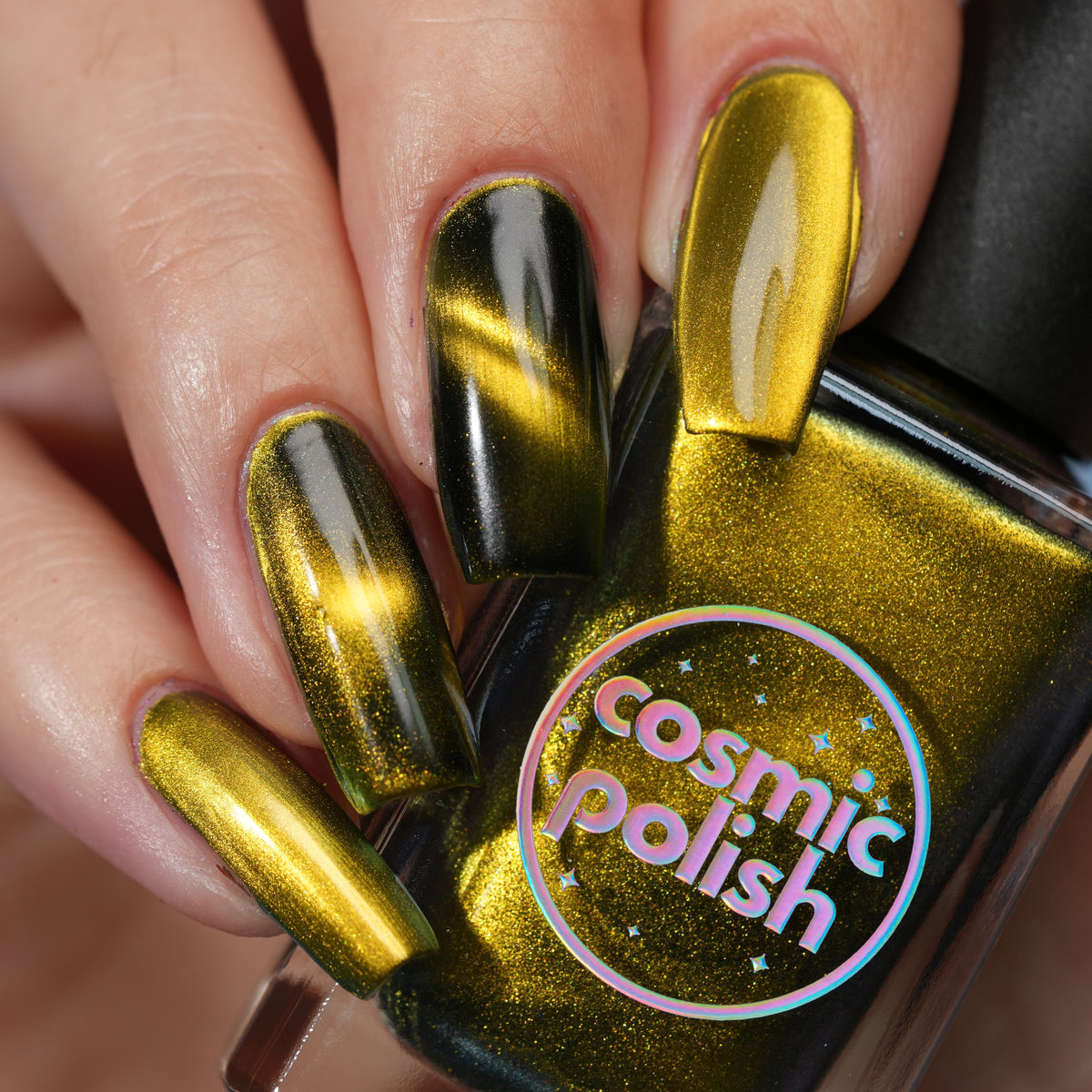 Tiger's Eye nail polish by Cosmic Polish