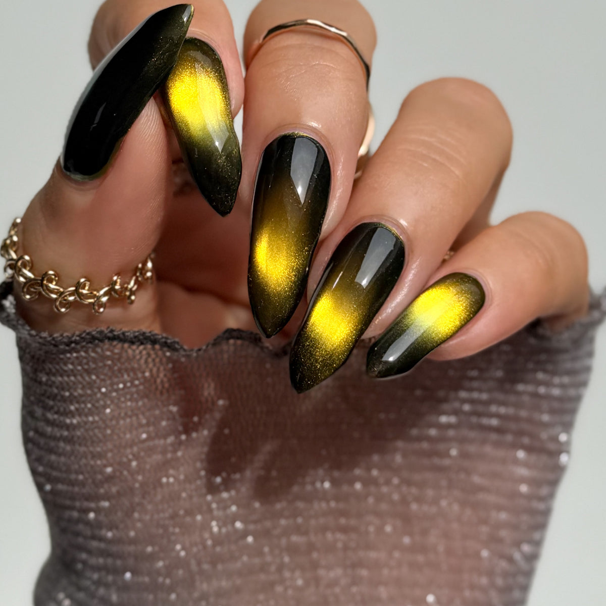 Tiger's Eye nail polish by Cosmic Polish