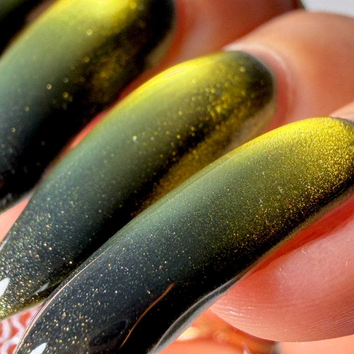Tiger's Eye nail polish by Cosmic Polish