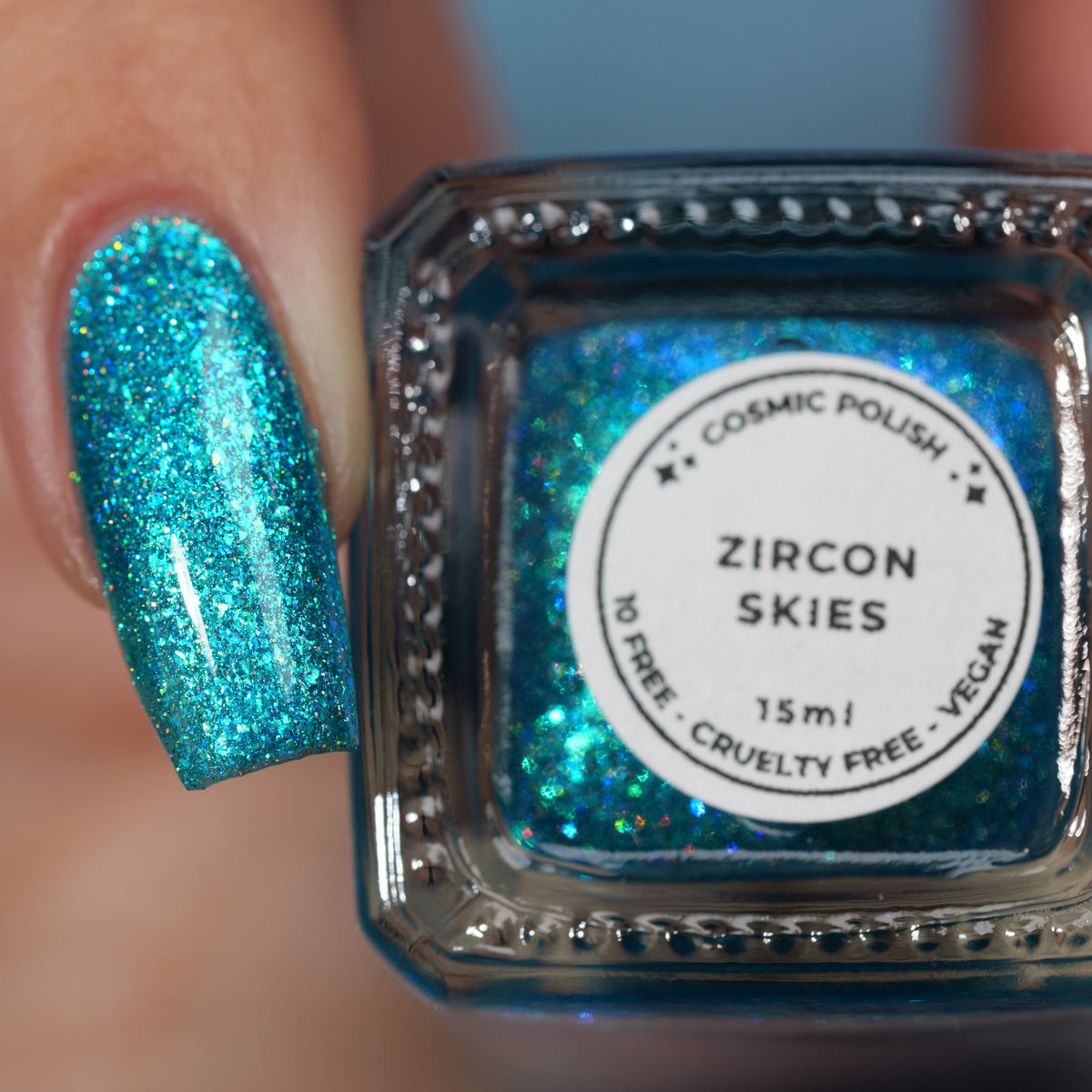 Zircon Skies nail polish by Cosmic Polish